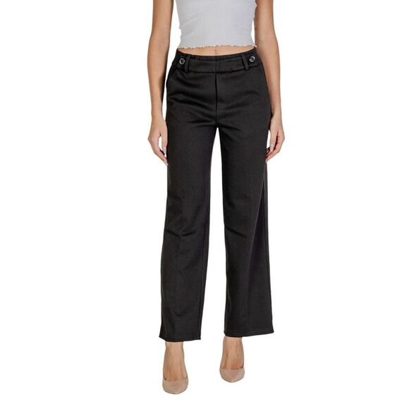 Street One Black Polyester Women's Pant - Picture 1 of 4
